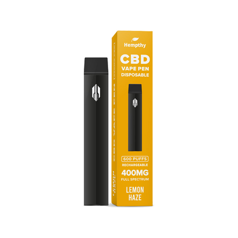 Hempthy 600mg CBD Disposable Vape Pen 600 Puffs