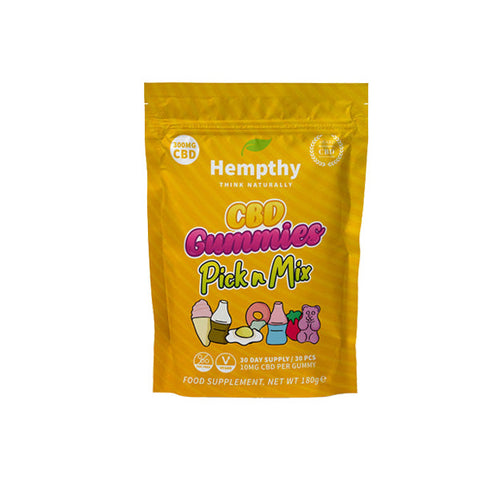 Hempthy 300mg CBD Gummies 30 Ct Pouch